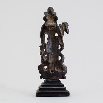 A bronze figurine, presumably Korea, Silla period (668-935).