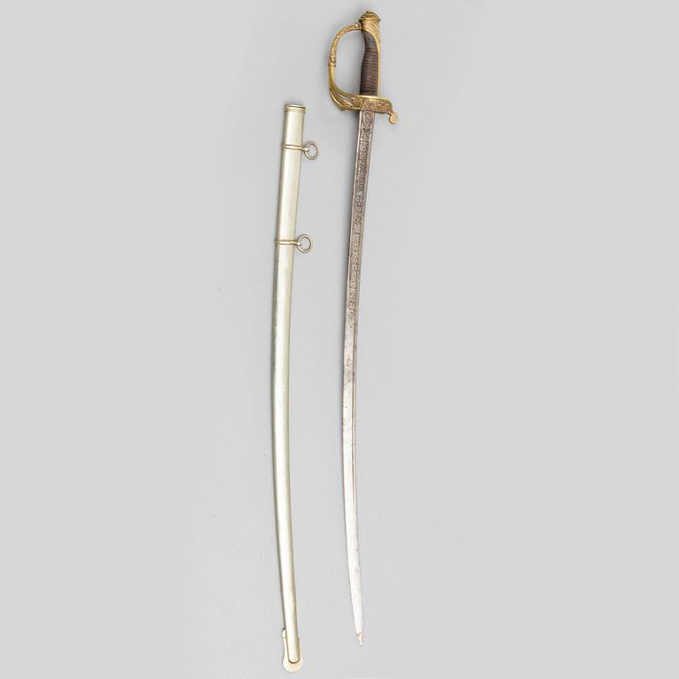 SABEL, m/1851, spansk, för infanteriet, daterad 1870.
