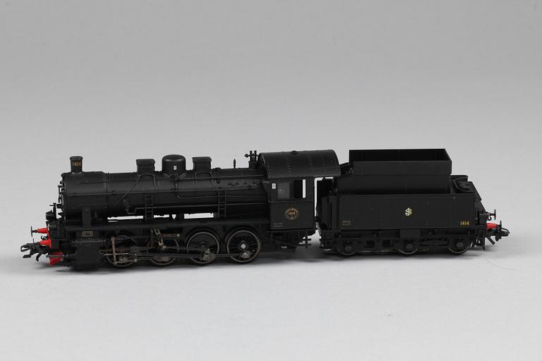 ÅNGLOK MED TENDER, Märklin 37555, HO, 2000-tal.