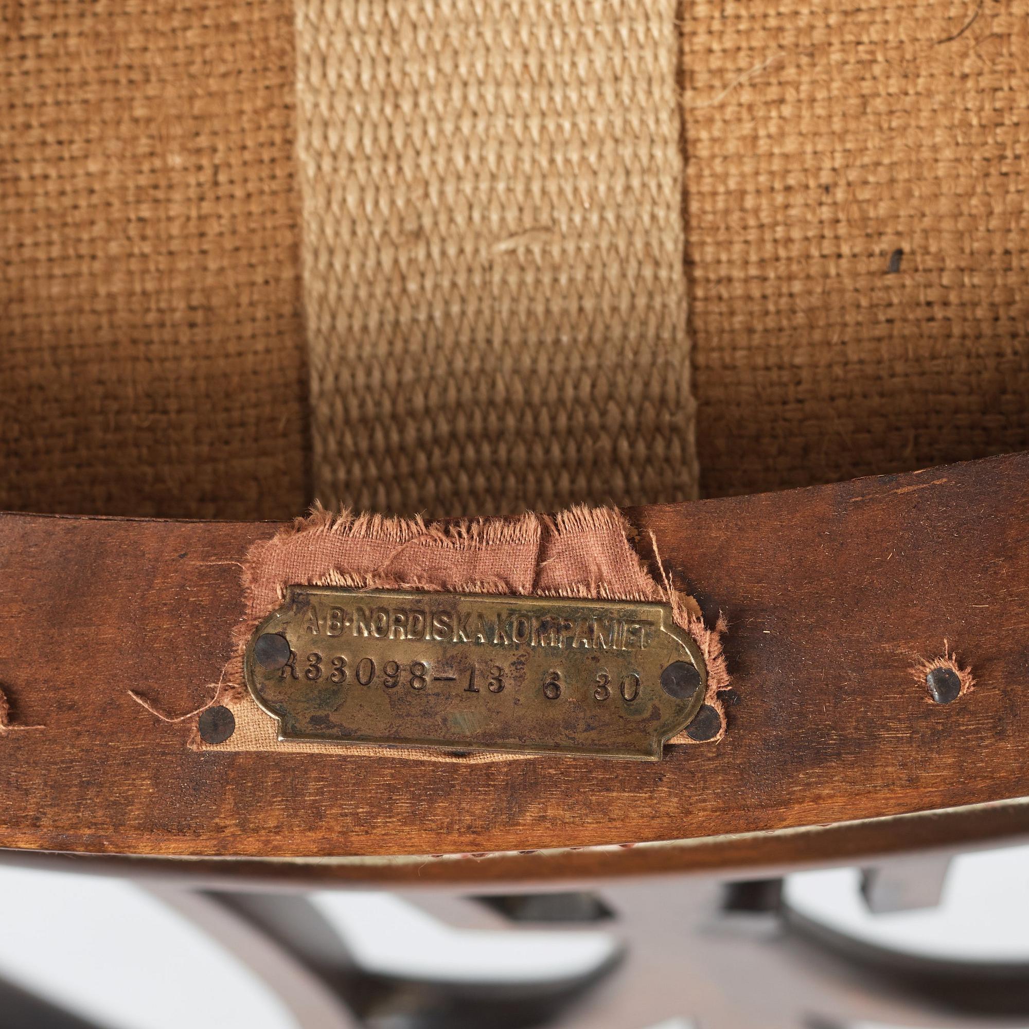 Axel Einar Hjorth, a Swedish Grace armchair model 'Östanå', Nordiska kompaniet 1930.