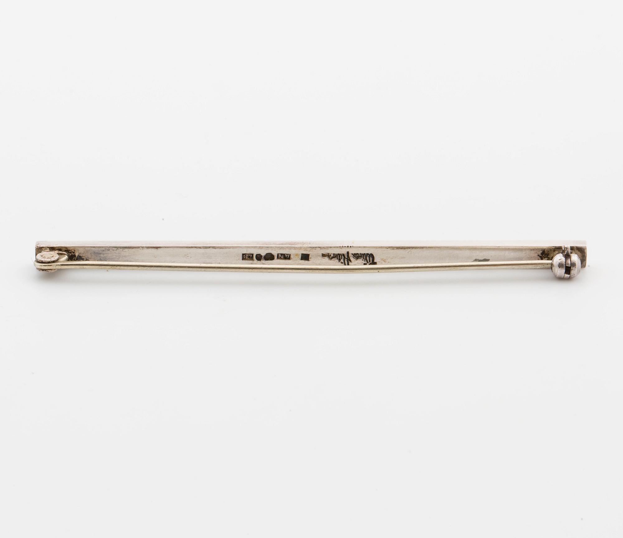 WIWEN NILSSON, brosch, silver Lund 1937,