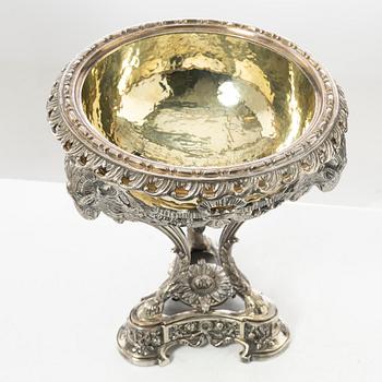 Praktskål, silver, empirestil, 1900-tal.