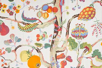 GARDINLÄNGDER, ett par, "Vegetable Tree", Josef Frank, Firma Svenskt Tenn.