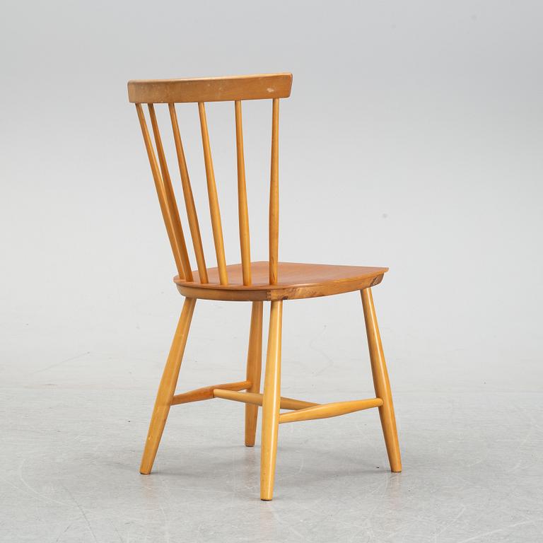 Six 1950/60's birch and teak chairs from Nesto.