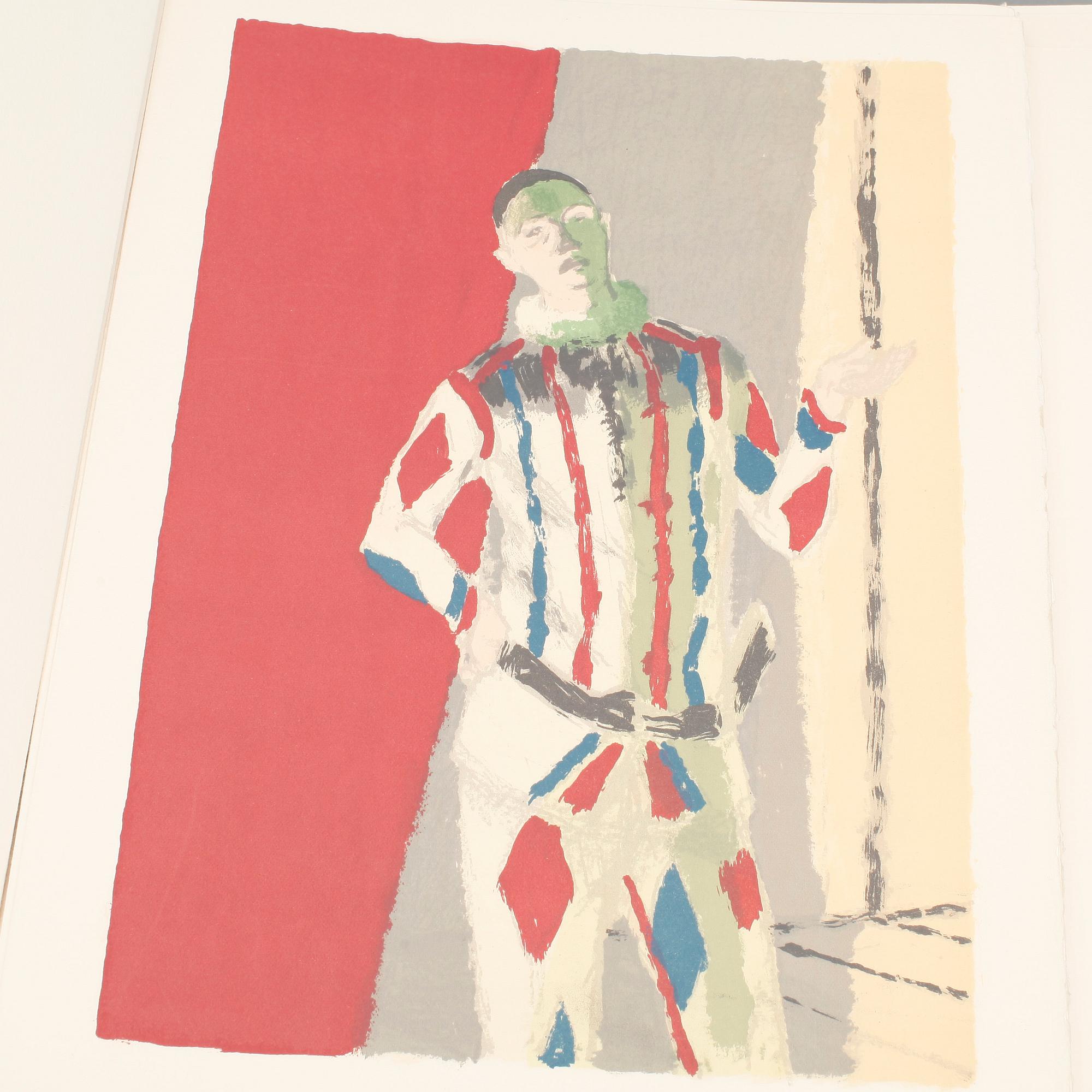 FERNAND MOURLOT, portfölj med 25 litografier, "Souvenirs et portraits d'artistes", utgiven 1972.