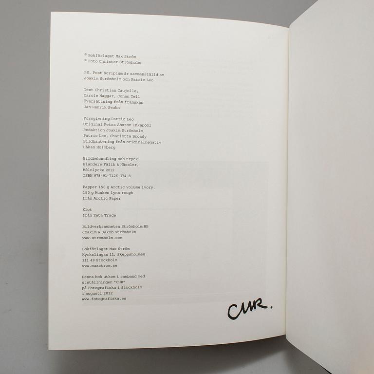 PHOTOBOOKS, 2, Christer Strömholm with dedication.