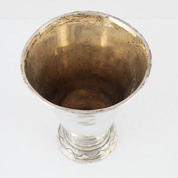 Goblet, silver, Erik Lemon, Uppsala, 1767.