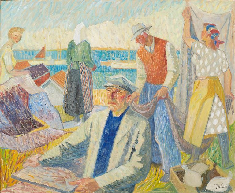 GUNNAR TORHAMN, oil on panel, signed.