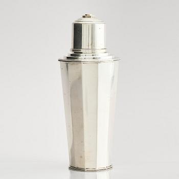 Johannes Siggaard, a silver cocktail shaker, Copenhagen, Denmark 1936.