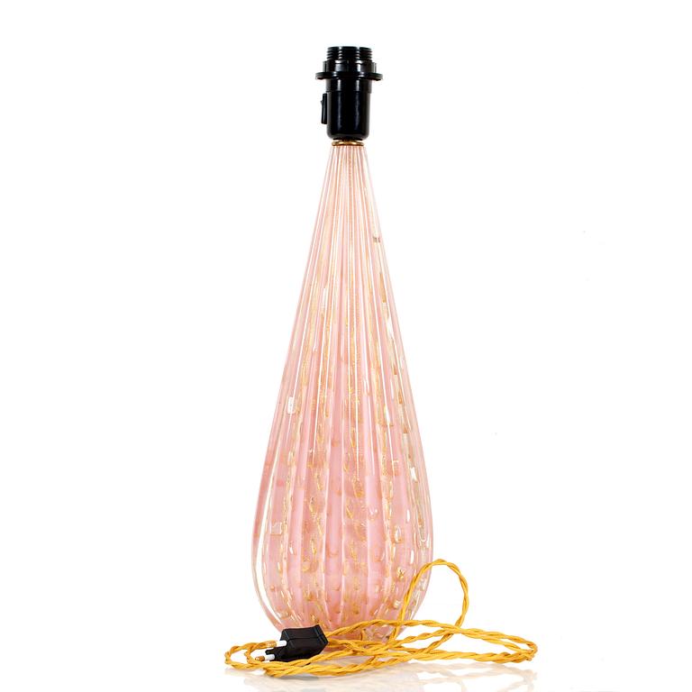 BORDSLAMPA, glas, Murano, Italien.