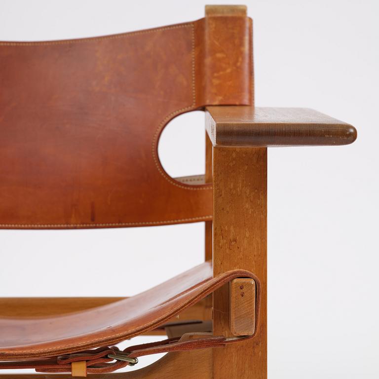 Børge Mogensen, a pair of armchairs, "The Spanish Chair", model 226, Fredericia Stolefabrik, Denmark 1960s.