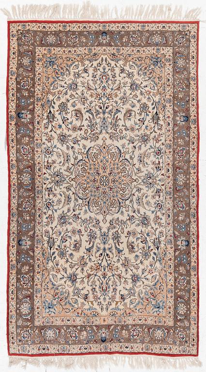 A semi antique Nain Tuteshk rug, Central Persia, c. 190 x 108 cm.