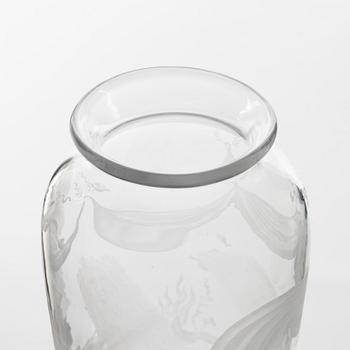 Edvin Öhrström, vas, glas, Orrefors, 1957.