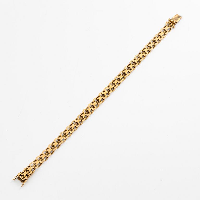 Bracelet. 18K gold, x-link.