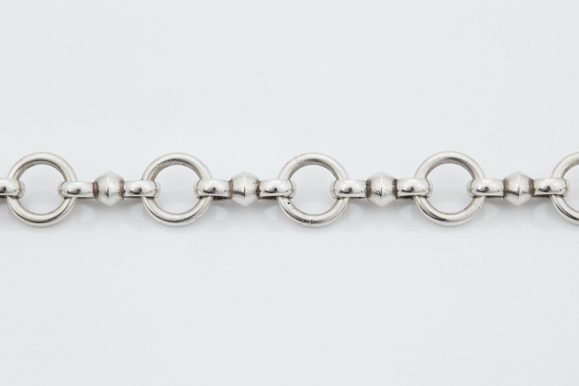 Wiwen Nilsson, a sterling so called "gürtel" necklace, Lund Sweden 1949.