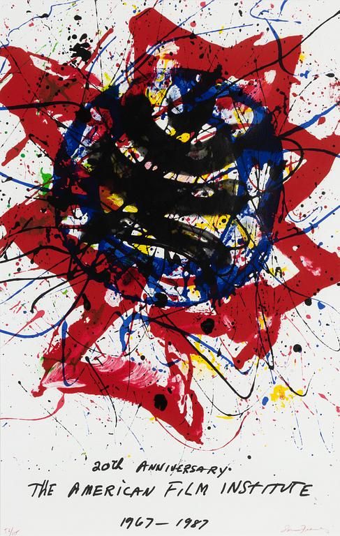 Sam Francis, "20th Anniversary - The American Film Institute 1967-1987".