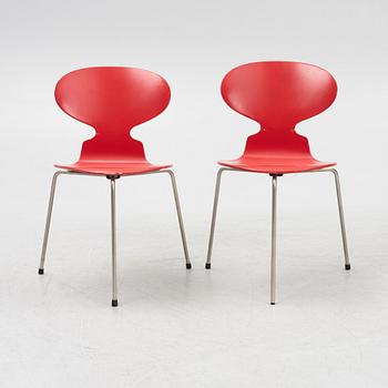 Arne Jacobsen, stolar, 6 st, "Myran", Fritz Hansen, Danmark.