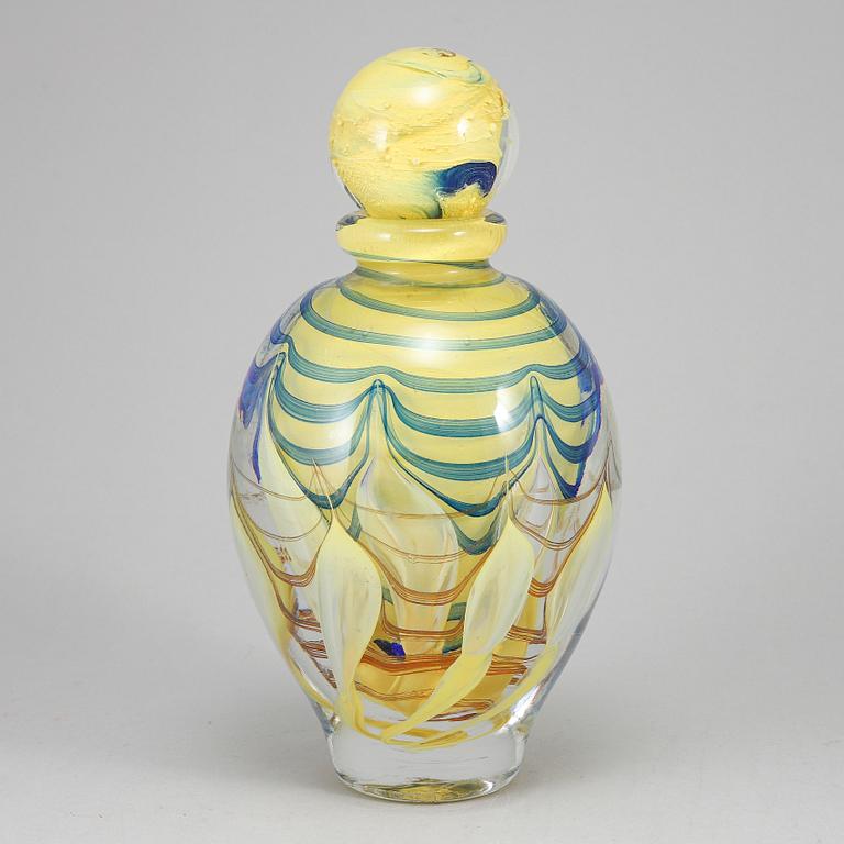 A Jean claude Novaro bottle with stopper, signed and dated 1999.