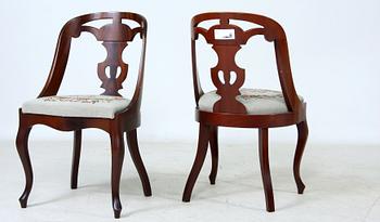 STOLAR, ett par, sk Göteborgsstolar, 1900-tal.