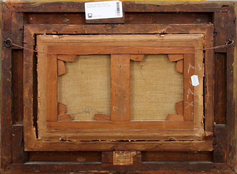 ARTHUR JOSEPH MEADOWS, olja på duk, sign.