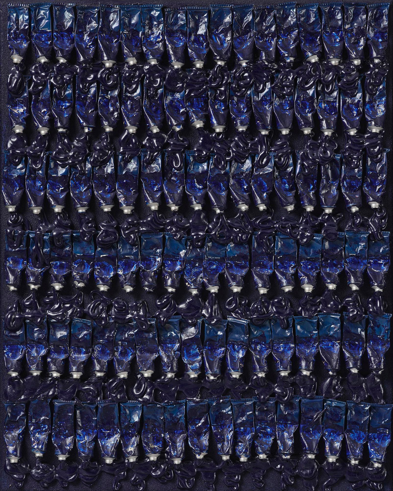 Arman (Armand Pierre Fernandez), "Monochrome Accumulation no. 3003".