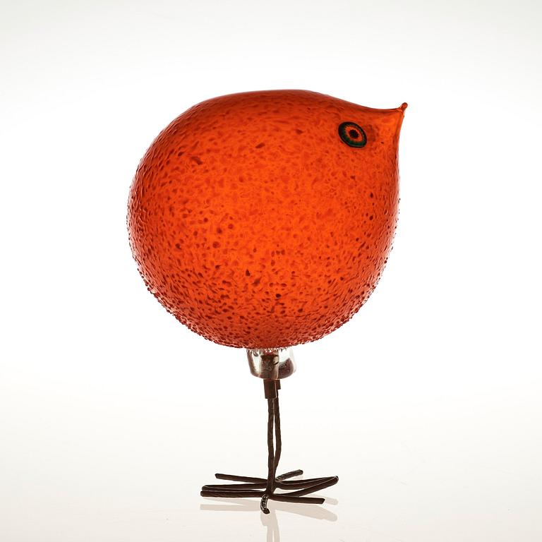 A Peter Pelzel 'Pulcino' glass bird, Vistosi, Italy 1960's.