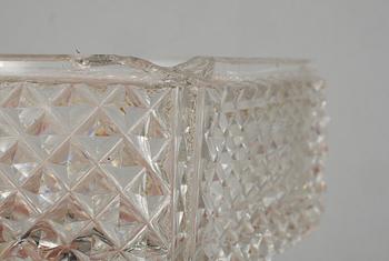 ASKAR, 4 st, silver och glas, Sverige, 1800-tal.