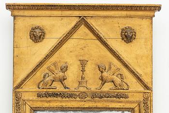 A Late Gustavian mirror, circa 1800.
