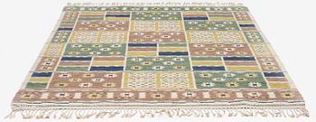 Märta Måås-Fjetterström, a 'Ängarna' carpet, knotted pile, c 248 x 182 cm, signed AB MMF.