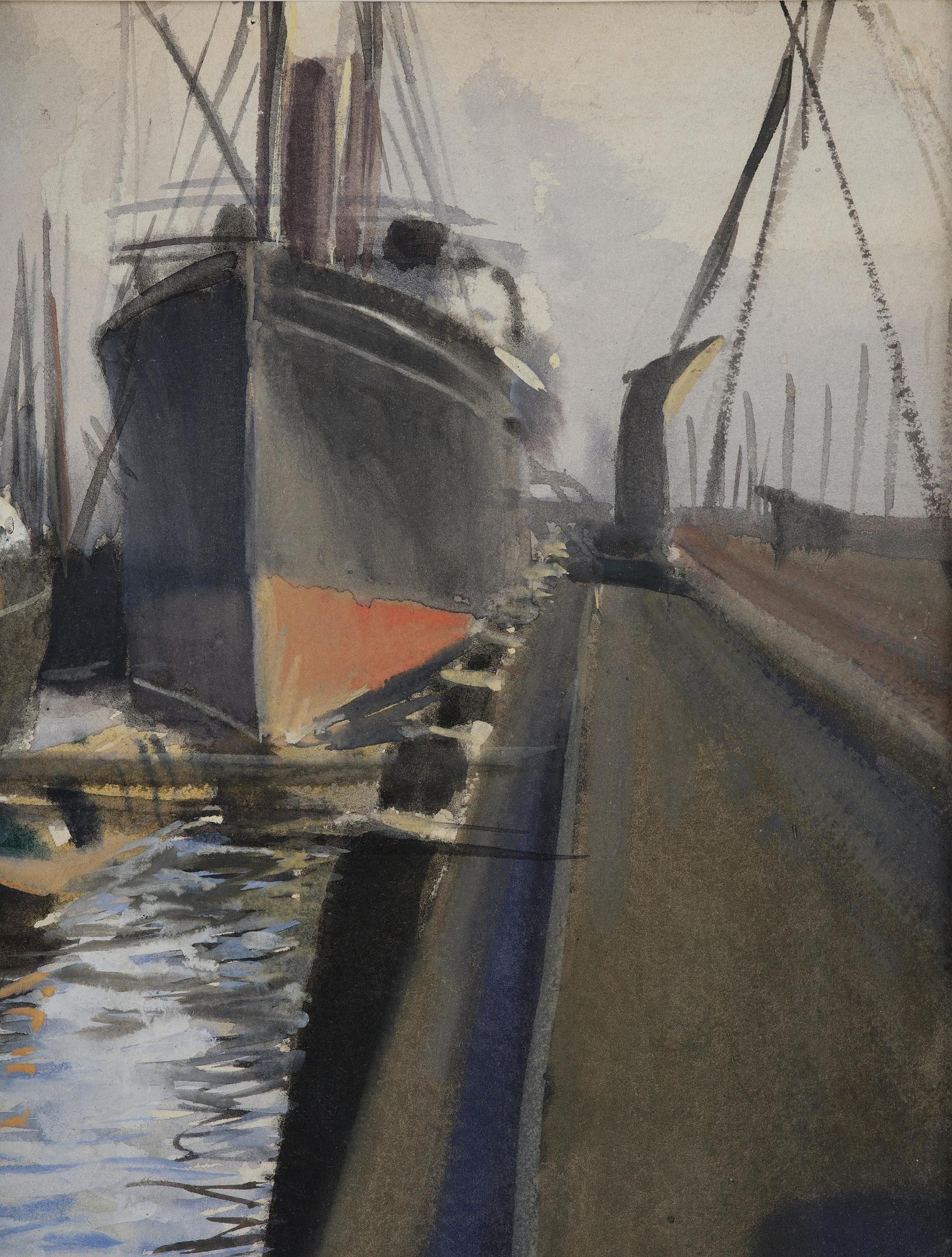 Anders Zorn, "I Hamburgs hamn".
