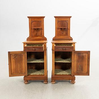 Nightstands, a pair, first half of the 20th century.