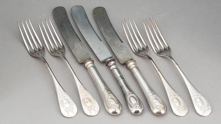 BESTICK, nysilver, A.G. Dufva, 1900-talets början.