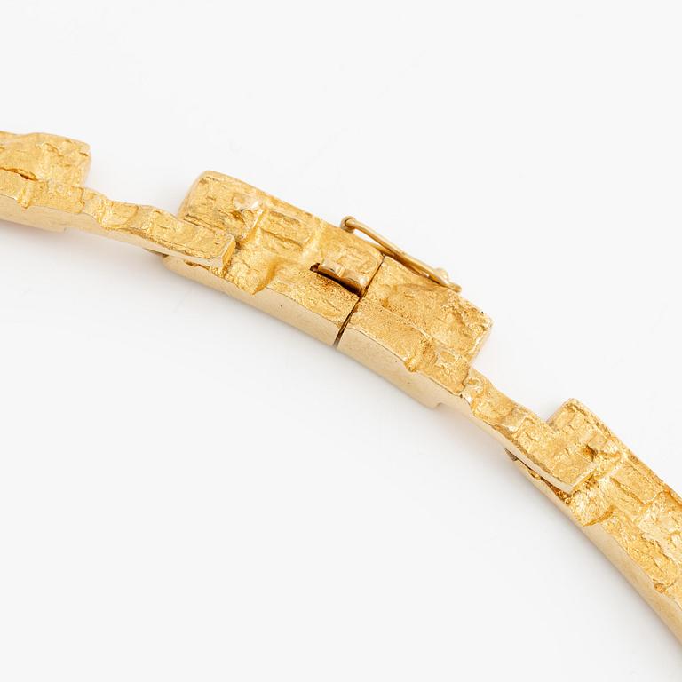 Björn Weckström, collier "Tundra", 18K guld, Finland. För Lapponia.