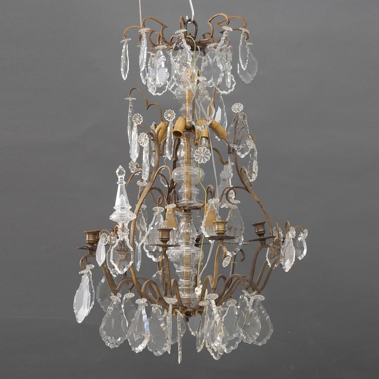 A Baroque style chandelier, early 20th Century.