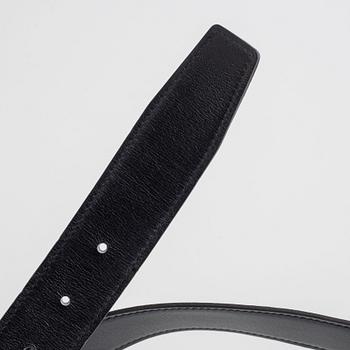 Hermès, skärp, "H Guillochee belt buckle & reversible leather strap".