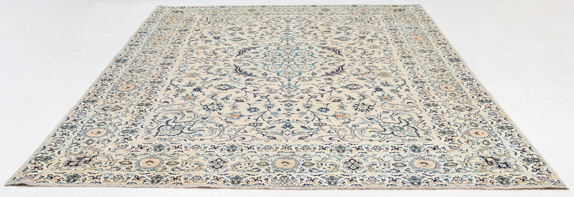 Carpet, Keshan, approx. 405 x 275 cm.