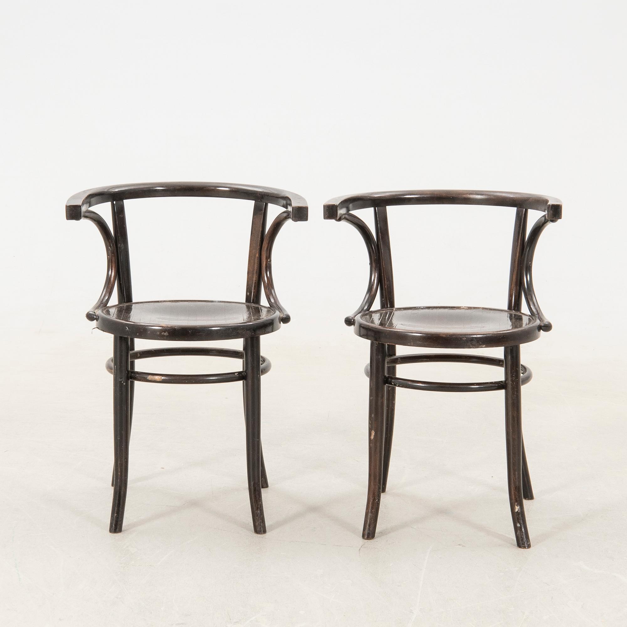 armchairs a pair Thonet early 20th century.