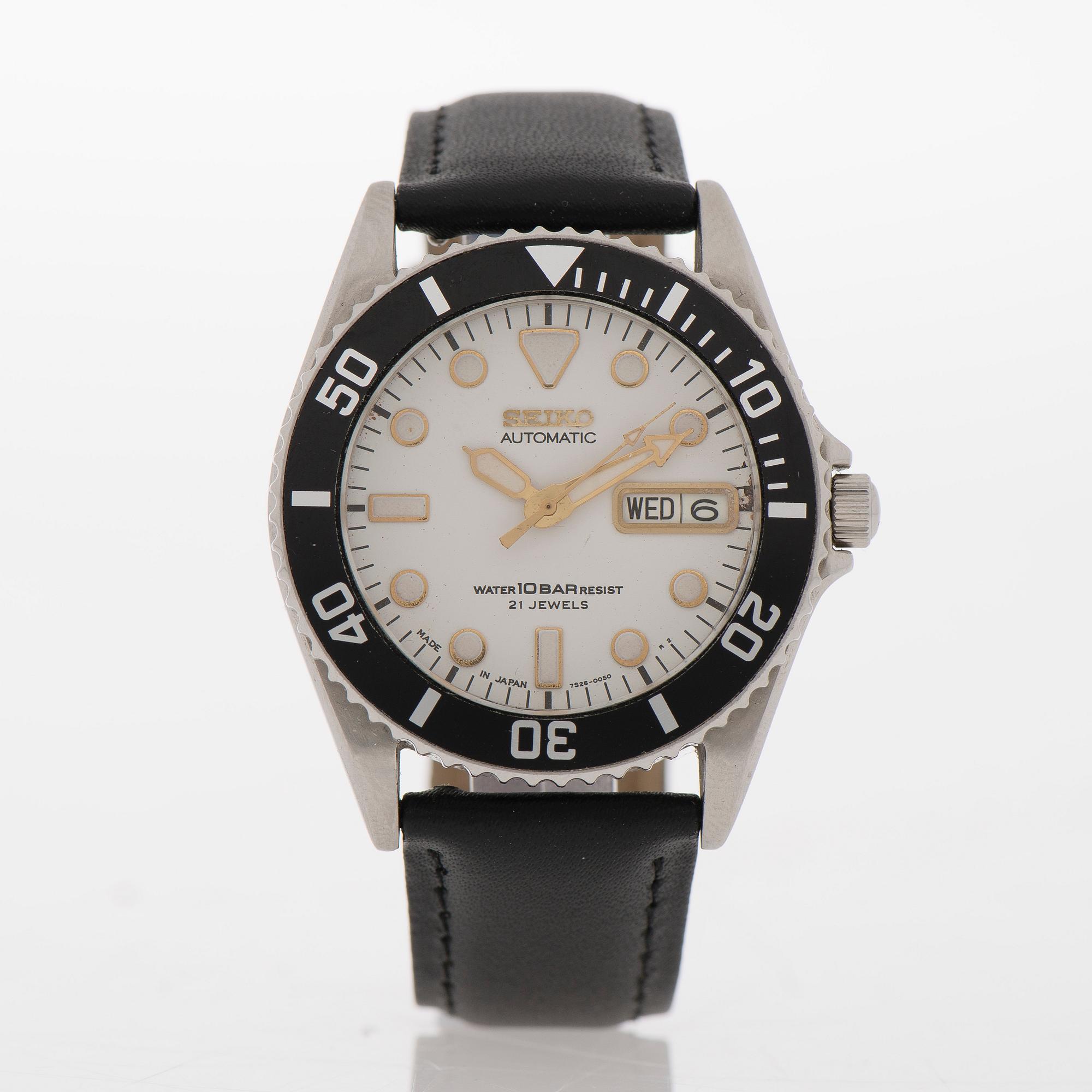 Seiko automatic water 10 bar resist sale