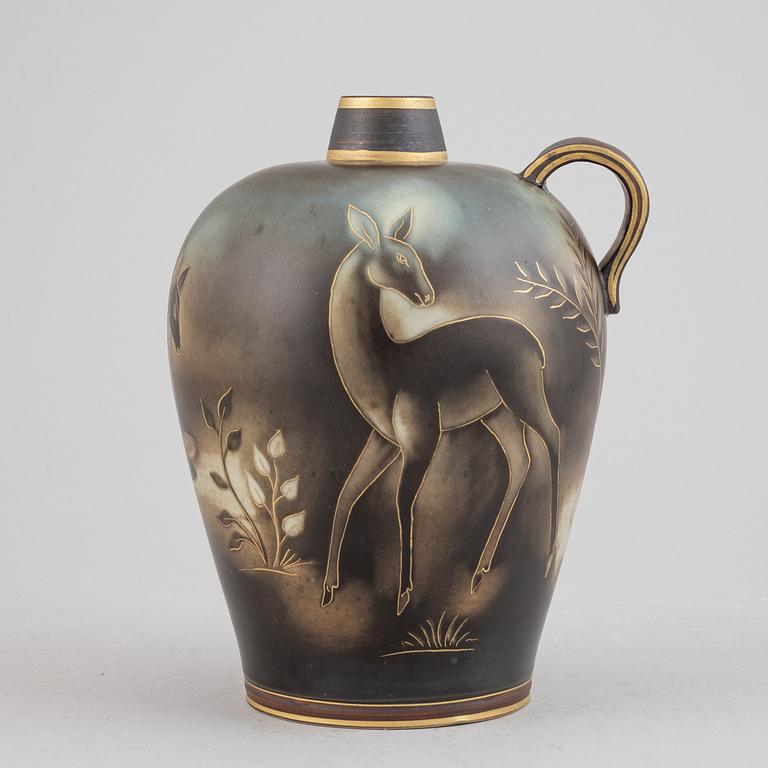 Gunnar Nylund, a "Flambé" stoneware vase, Rörstrand.