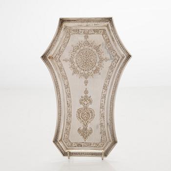 A Persian miniature silver samovar, first half/mid-20th century, Finnish import marks, Helsinki 1953.