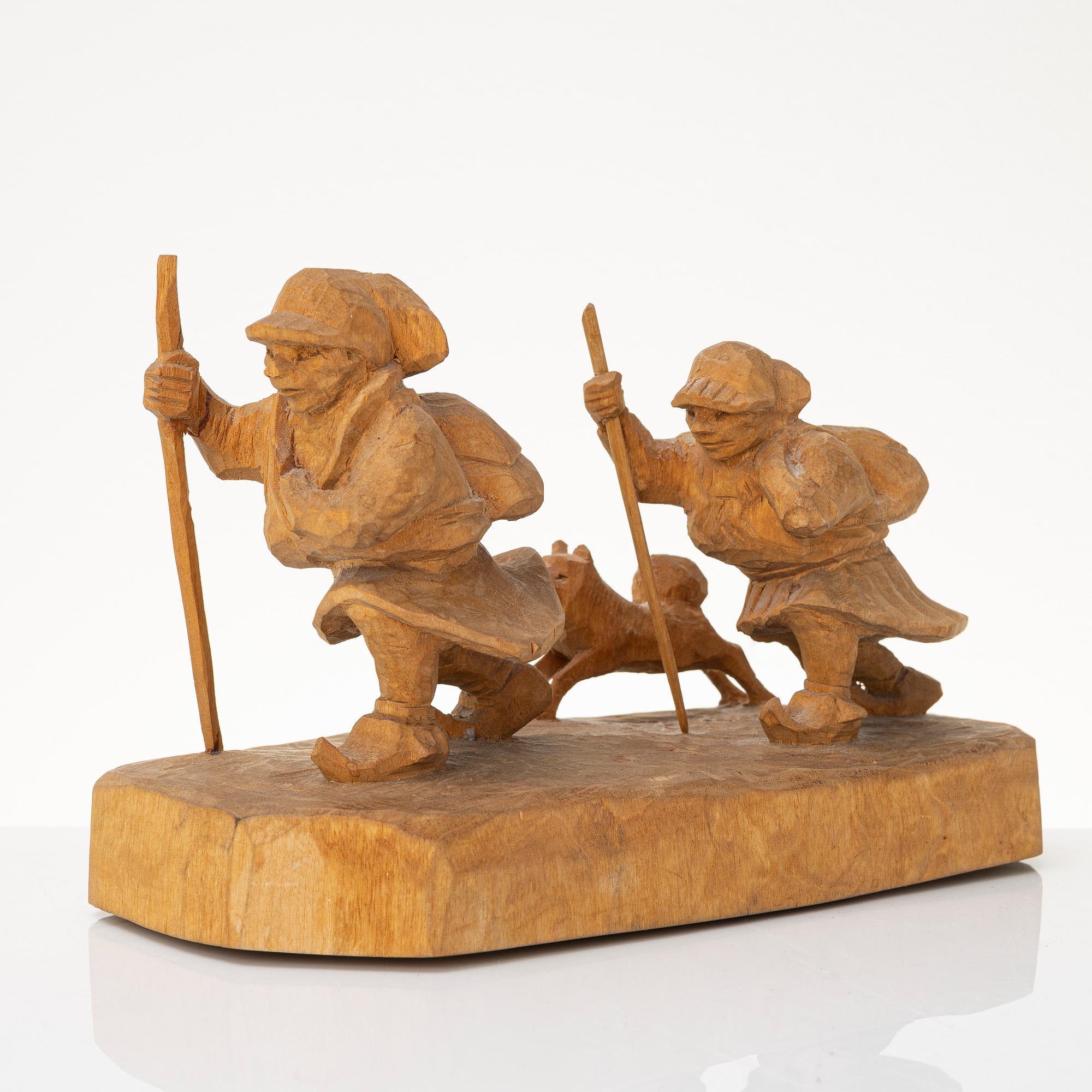 Bengt Jonsson, Wandering Sámi with dog.