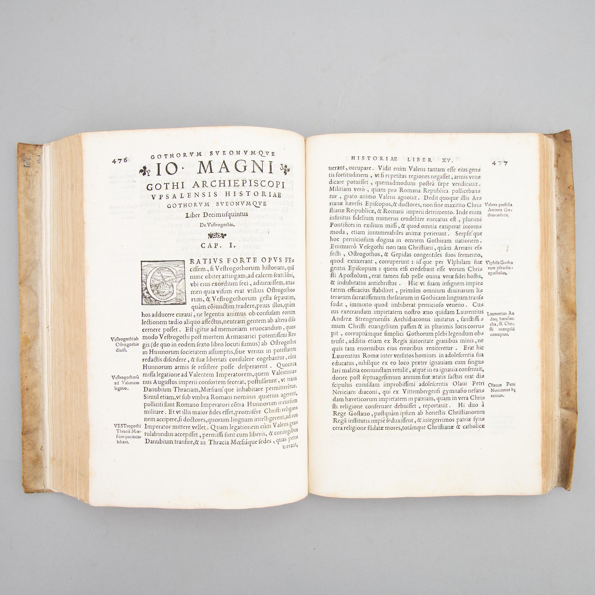 The rare variant state of Johannes Magnus’ Historia, 1554.