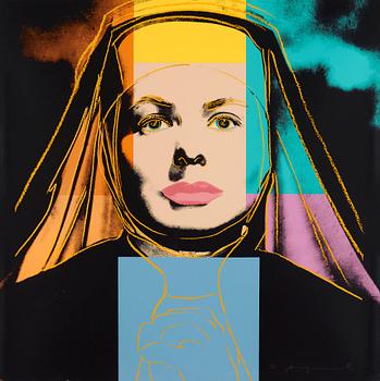 226. Andy Warhol, "The Nun", from: "Ingrid Bergman".