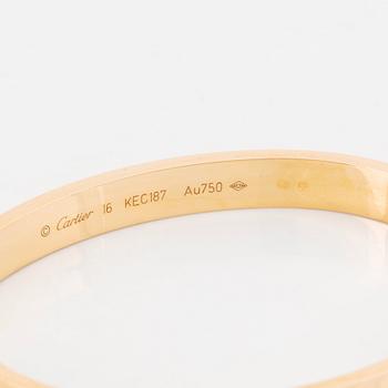 A Cartier 18K gold "Love" bracelet.