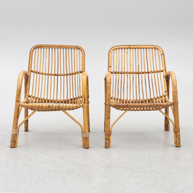 A set of six armchairs, mid/second half of the 20th century.