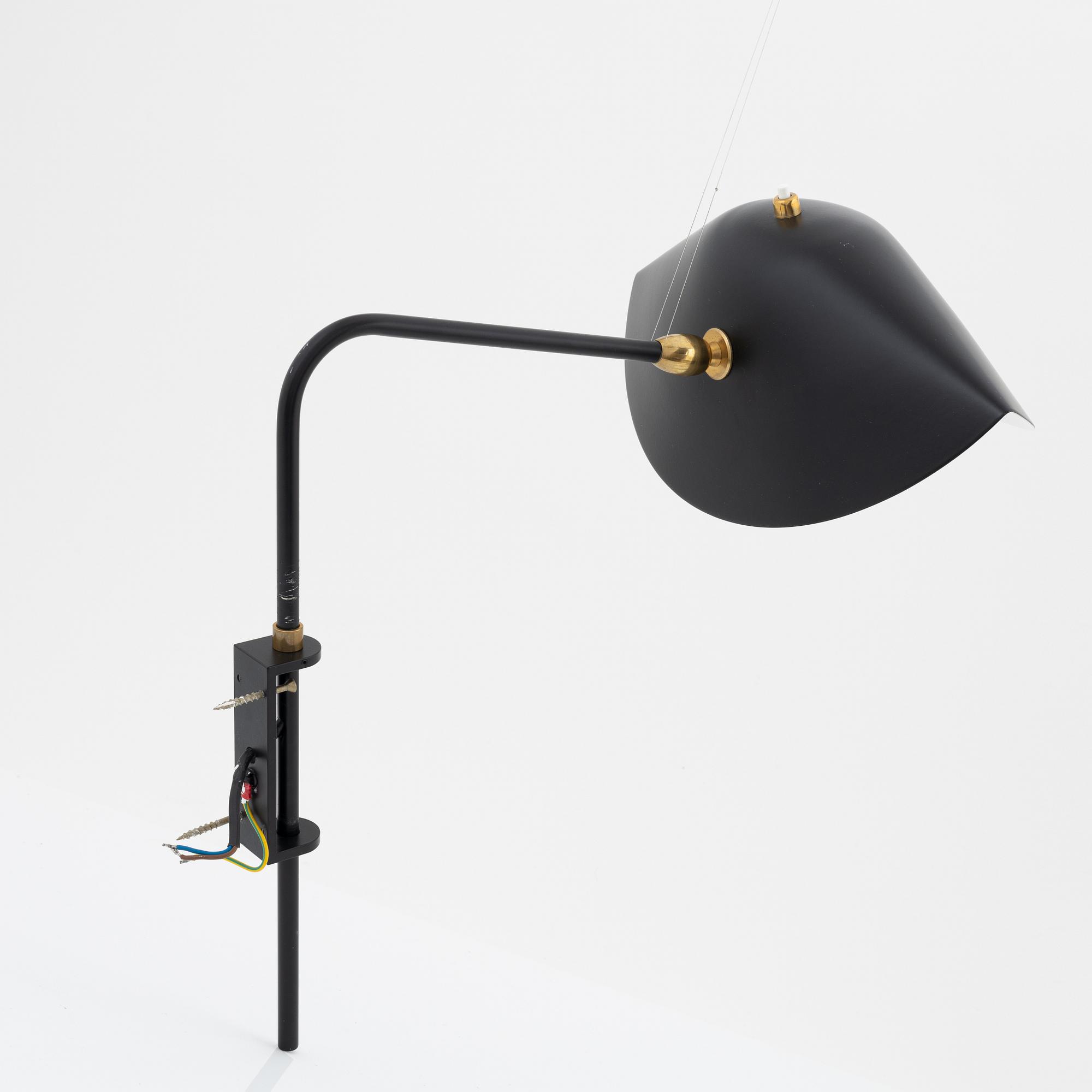 Serge Mouille, a wall lamp, "Anthony", Serge Mouille Editions, France, 21st Century.