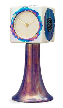 957. A Birger Kaipiainen stoneware table clock.