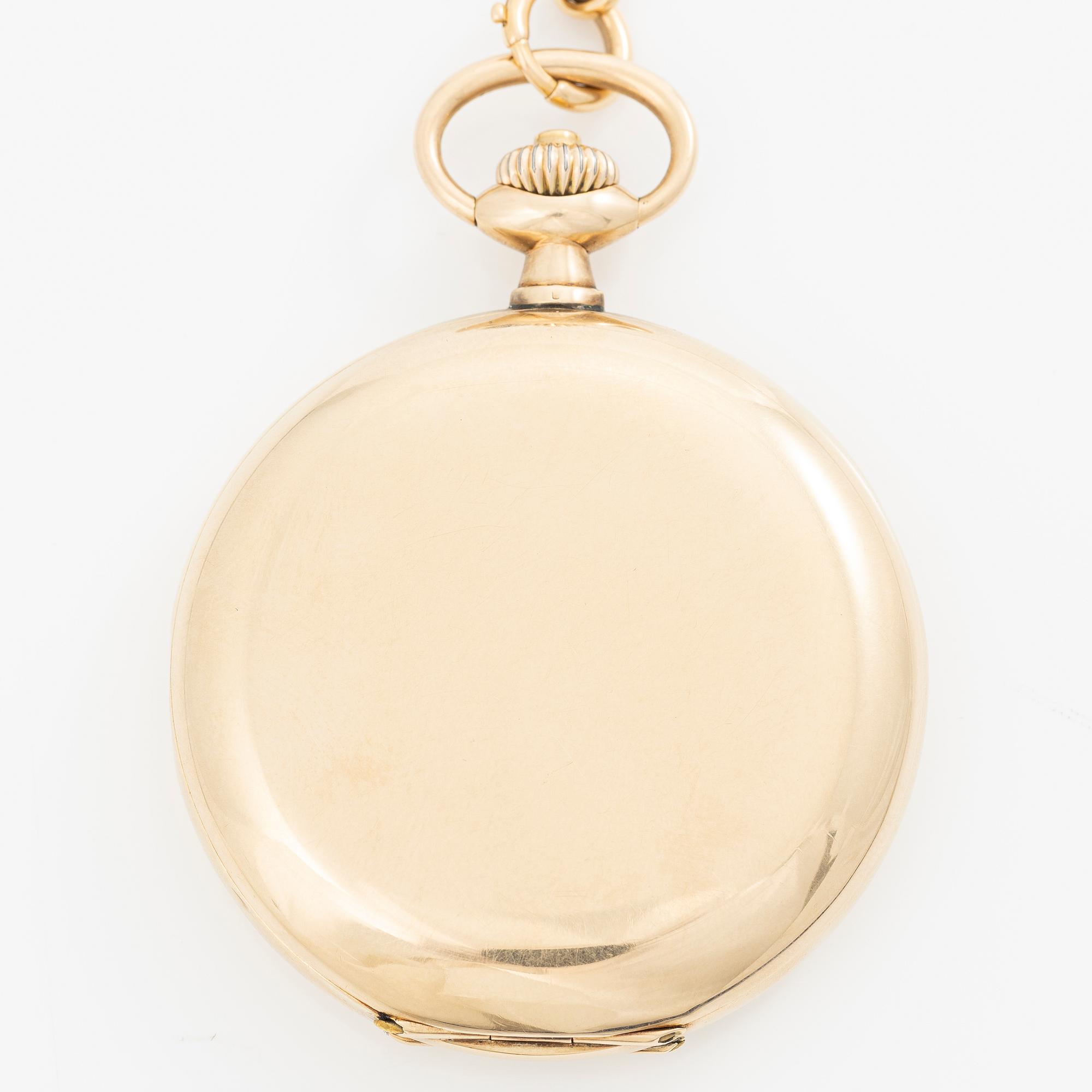 Omega, pocket watch, hunter case, 52 mm.