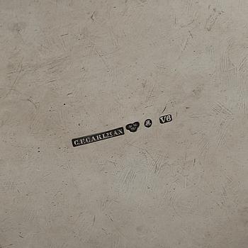 CF Carlman, sockerskrin och gräddkanna, silver, Stockholm, 1899-1901.