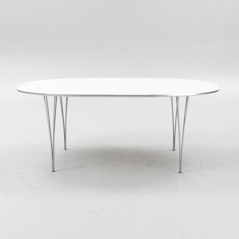 Bruno Mathsson & Piet Hein, a 'Super Elliptical' dining table from Fritz Hansen, Denmark.